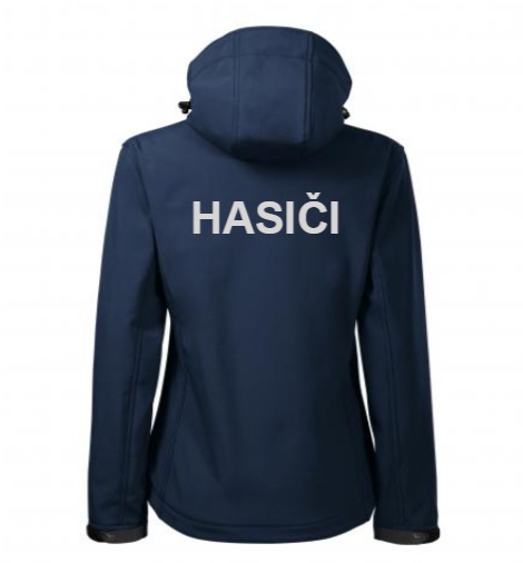 Softshellová bunda HASIČI dámská - tm.modrá
