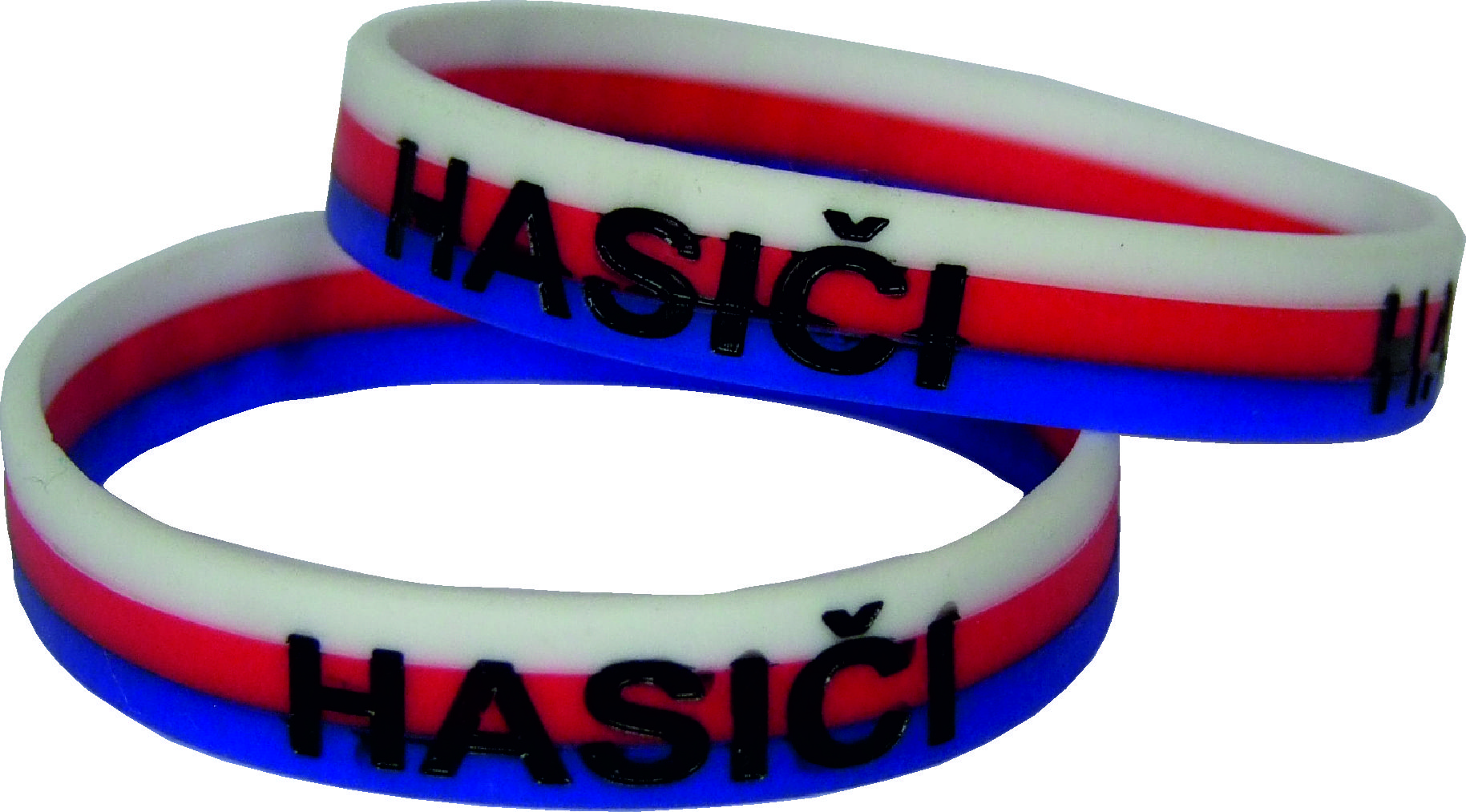Silikonový náramek HASIČI - Český