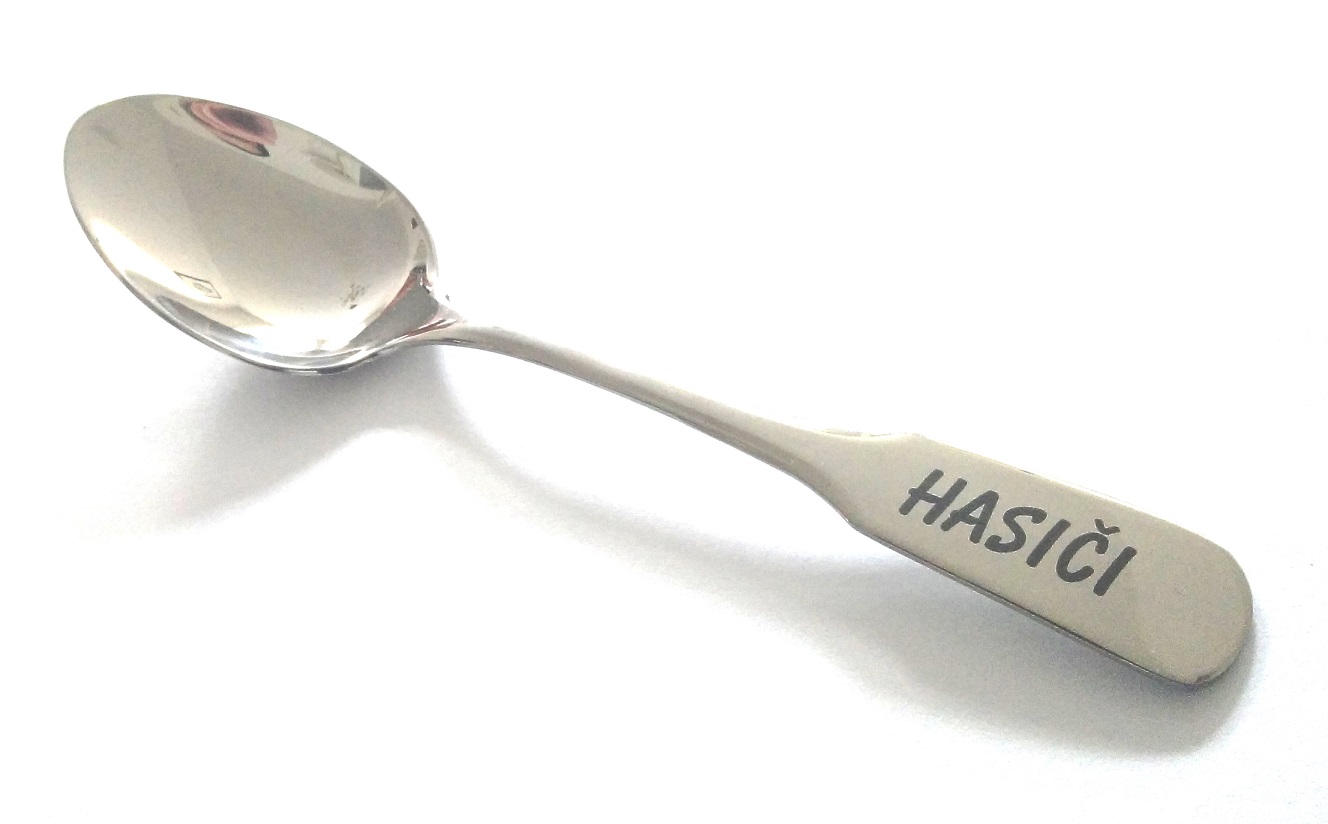 Lžička s nápisem HASIČI