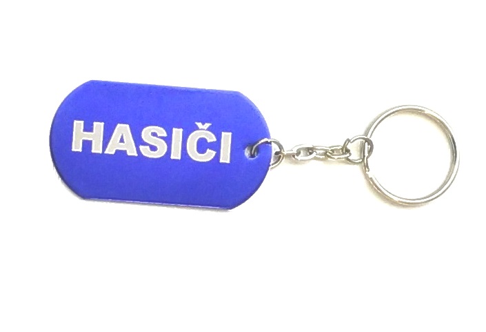 Přívěšek známka HASIČI - modrá