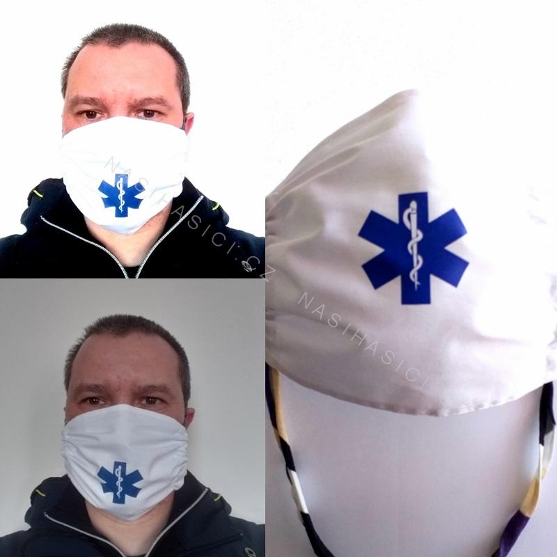 Rouška dvouvrstvá s kapsou na filtr nebo nano filtr hvězda života