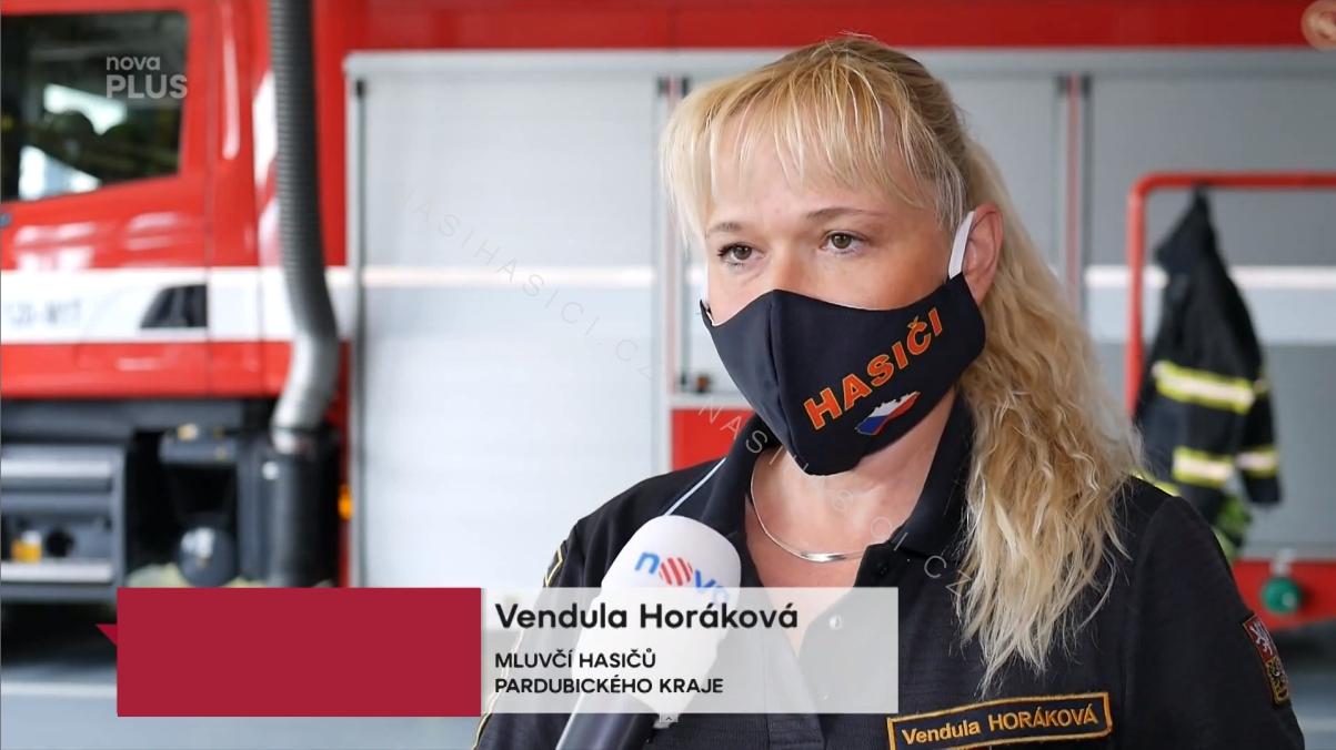 Rouška HASIČI + ČR vlajka