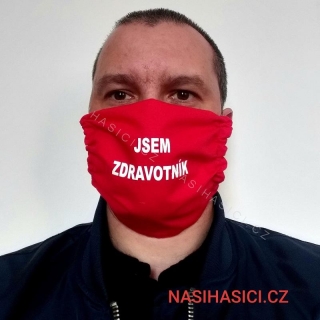 Rouška dvouvrstvá - JSEM ZDRAVOTNÍK