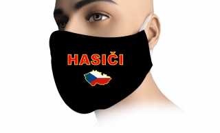 Rouška HASIČI + ČR vlajka