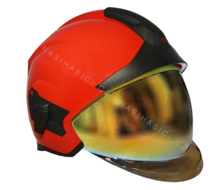 Přilba HEROS TITAN FIRE GOLD Rosenbauer červená  
