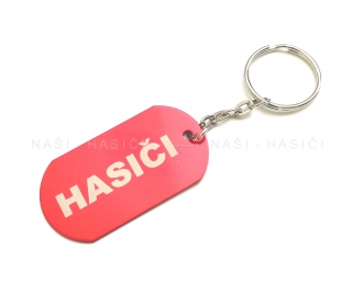 Přívěšek známka HASIČI - červený